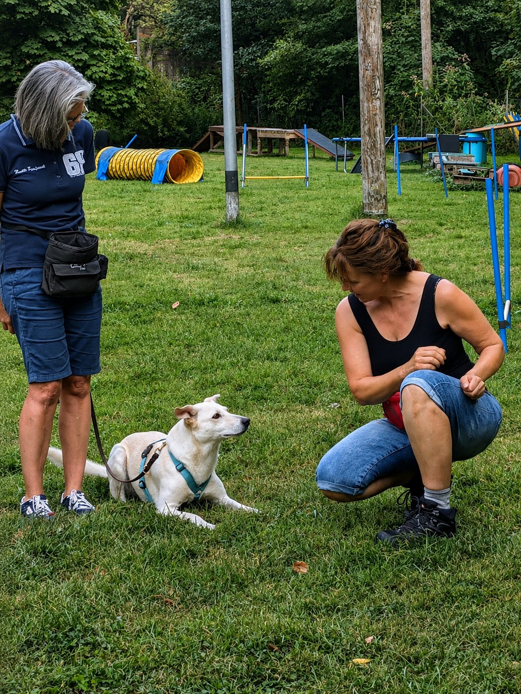Andrea im Einzeltraining mit Naima